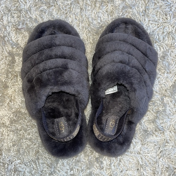 Gray/Purple with Gold detail Fluff Yeah UGGs. - Picture 5 of 6